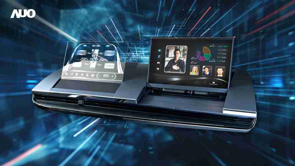 壹号平台Micro LED Display HMI解决方案打造透明Micro LED前座仪表，，，，呈现信息并保留驾驶视野开阔；亦为副驾驶座乘客打造收放自如的Micro LED屏幕，，在不影响显示质量的前提于显示区内建镜头，，，让用户能与视讯对象直接眼神接触，，，，提供绝佳的双向沟通体验