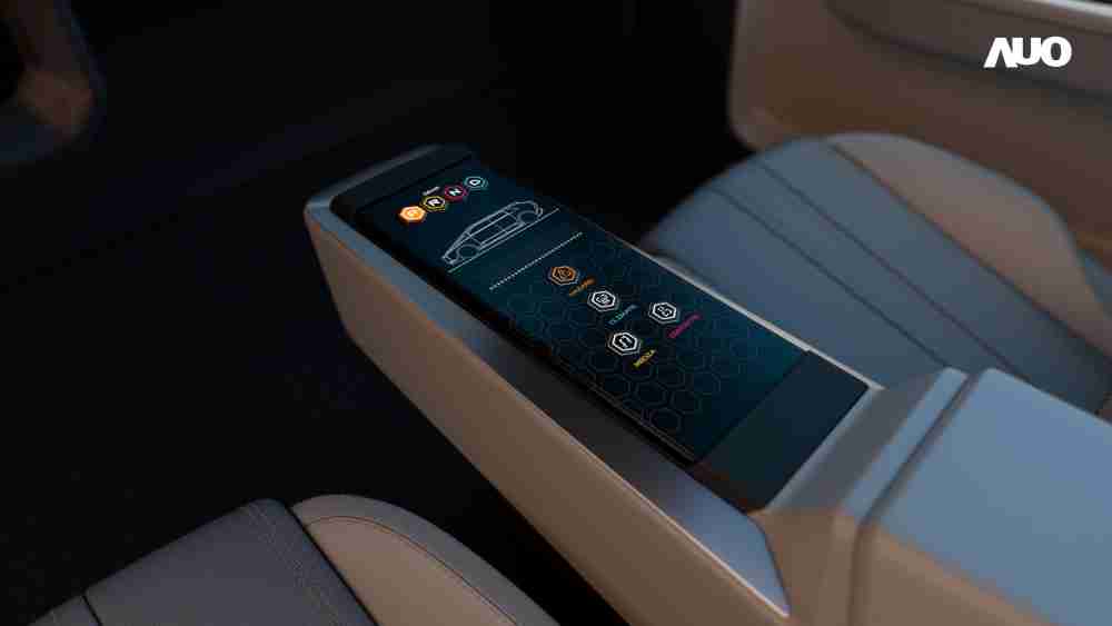 壹号平台以人性化设计打造多变形态中控显示(Morphing Center Control)，，，不使用时仅平面显示信息，，，，进行操作时，，，显示器则会动态隆起，，转变成3D实体按钮，，并有触觉回馈，，，展示人机互动新体验