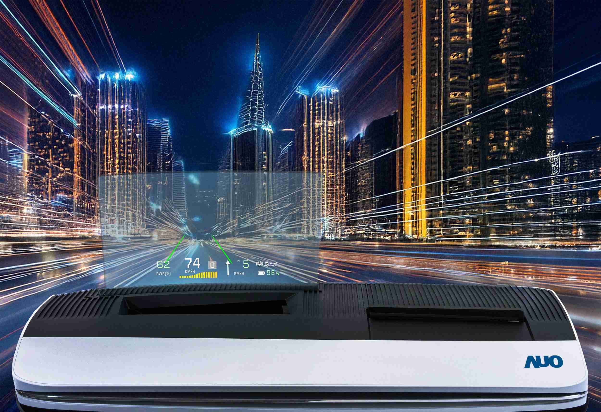 壹号平台推出13吋Micro LED抬头显示器，，，提供高入眼亮度、、、、高色彩饱和度的显示质量，，，在阳光下或黑暗中都清晰可见，，，，并利用Micro LED模块体积小的优势，，，，解决车用空间有限的痛点